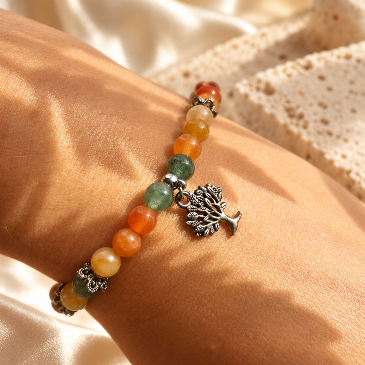Bracelet Aventurine Tricolore