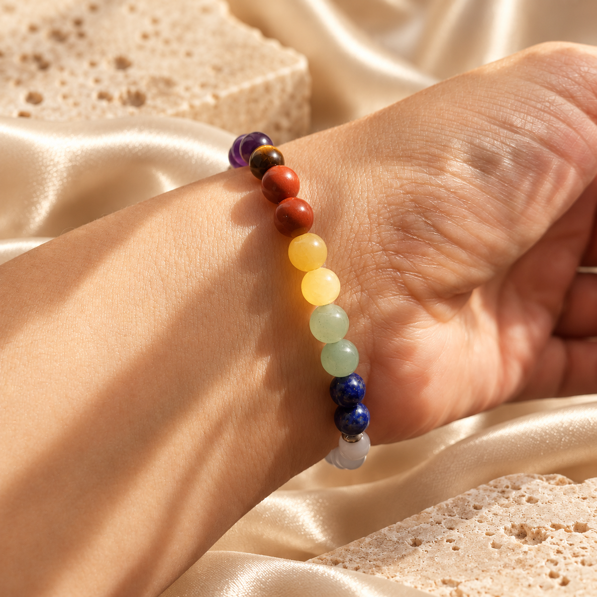 Bracelet Sélénite & Chakra