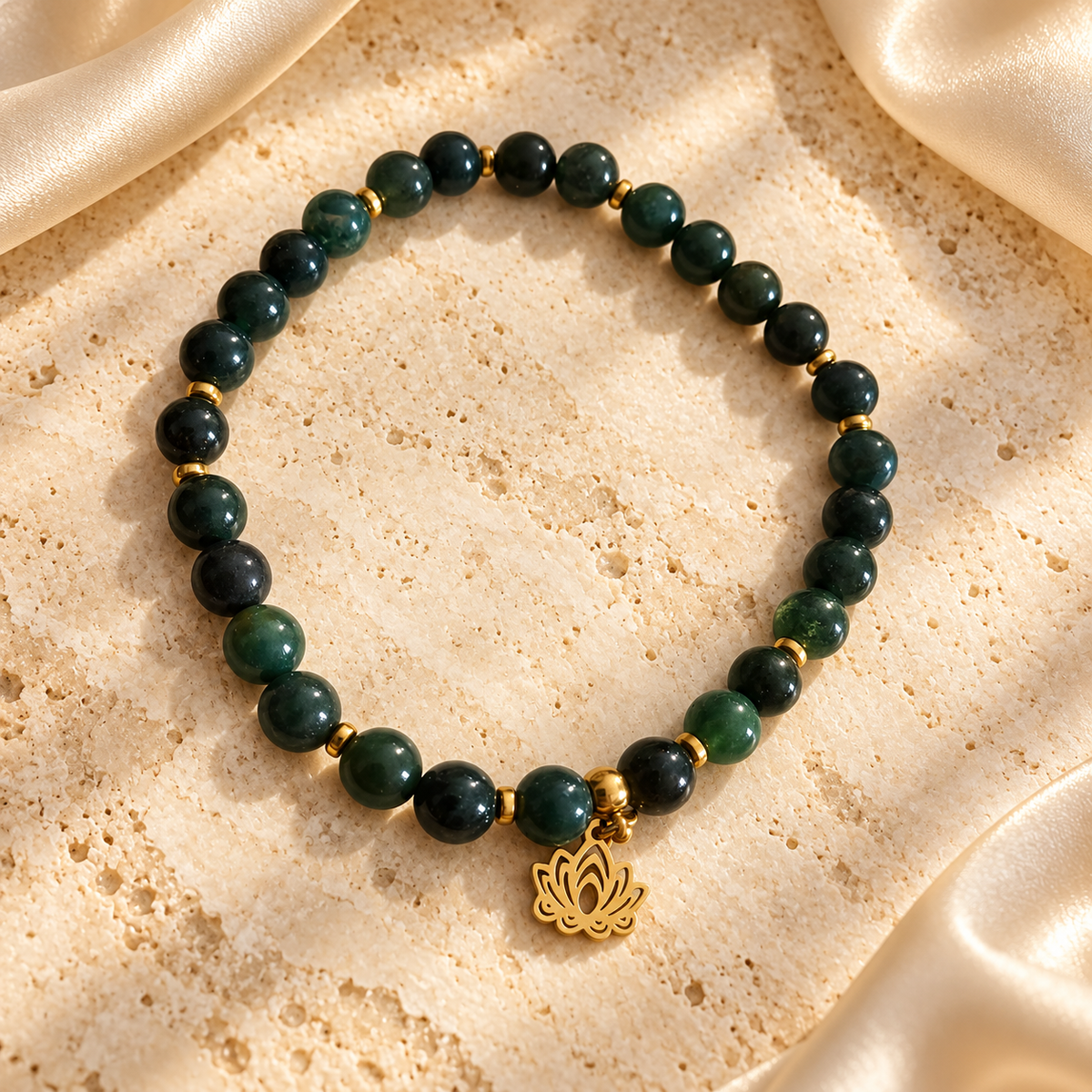 Bracelet Agate Mousse