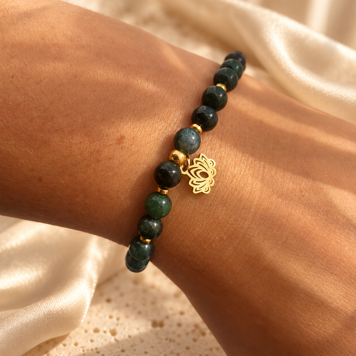 Bracelet Agate Mousse