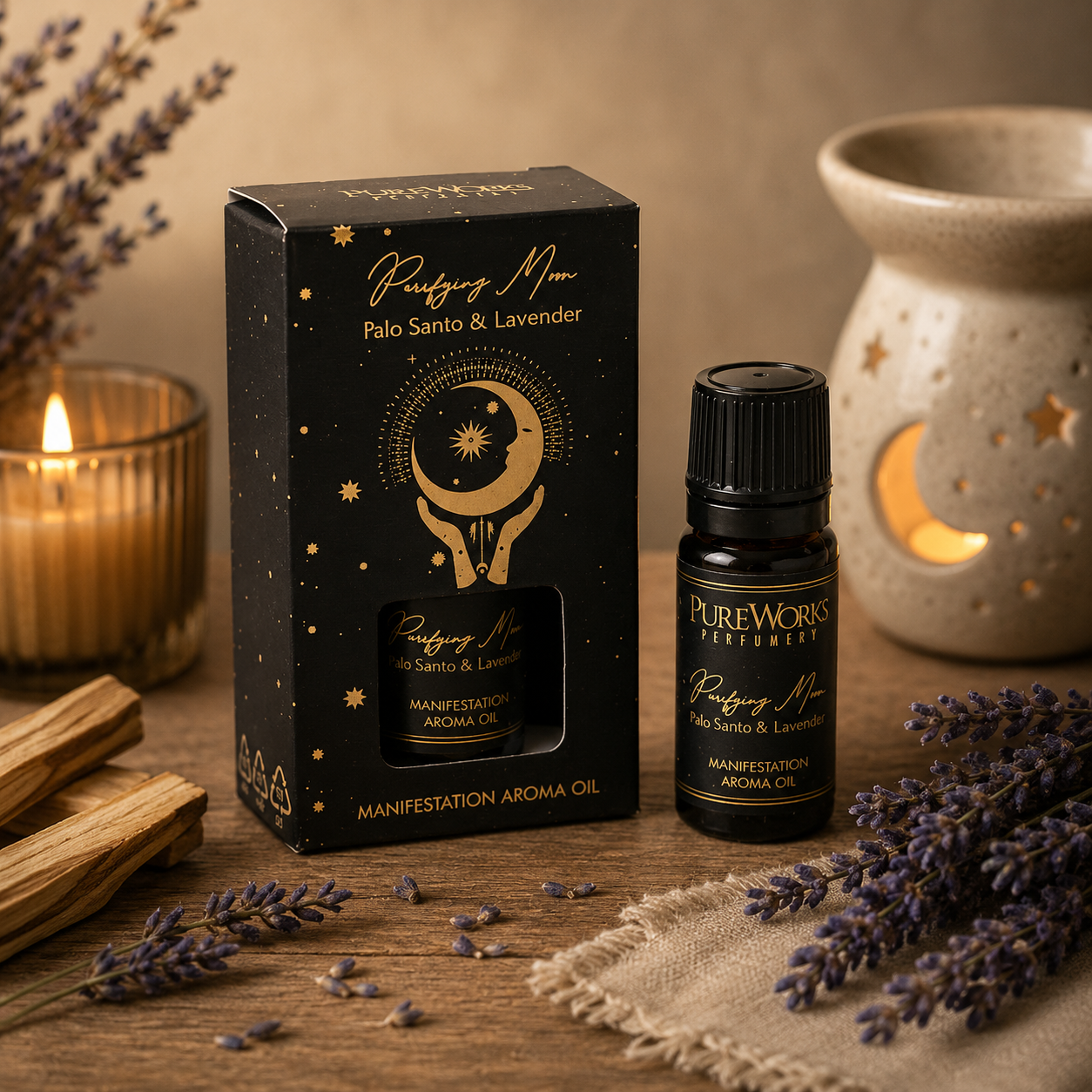 🌙 Huile Aromatique d’Intention « Lune Purifiante »