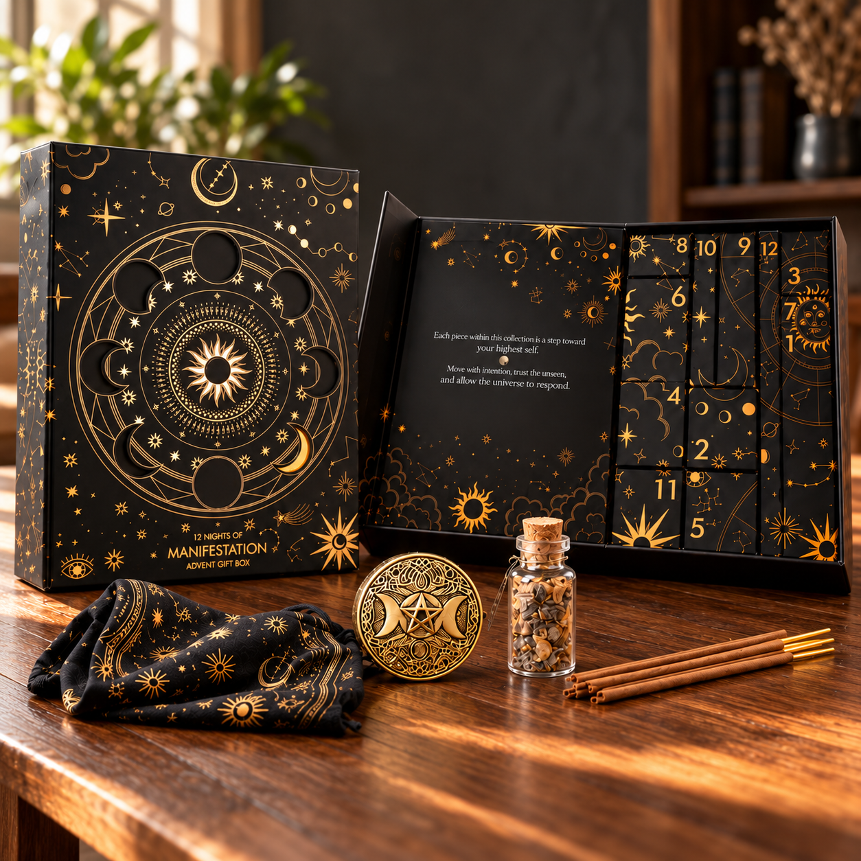 Coffret 12 surprises — Rituels & intentions lunaires